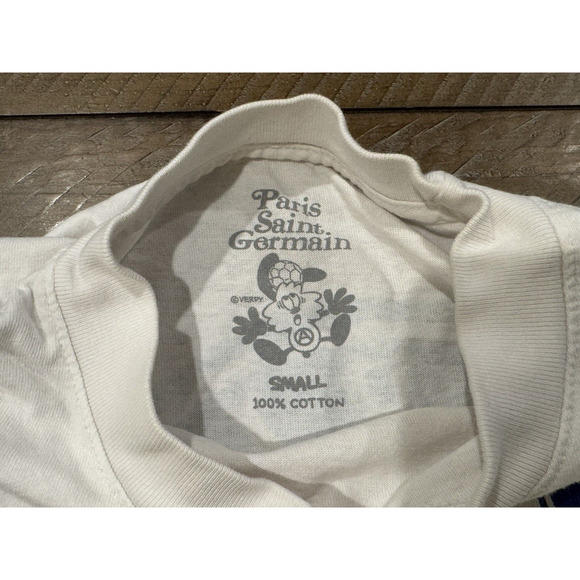 Paris Saint Germain Verdy T-Shirt - Stained - Short Sleeve Crew Neck - Youth S - Picture 5 of 8